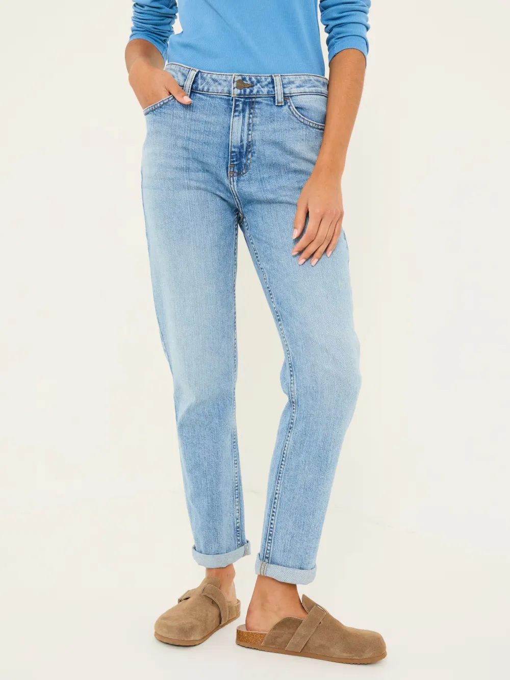 Chesham Light Blue Denim Girlfriend Jeans