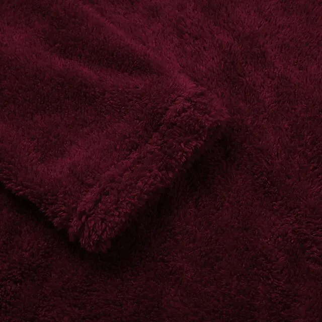 Women's Plus Size Loungewear Top Fluffy Pajama Fuzzy Pure Color Warm Simple Plush Home Daily Vacation Fleece Hoodie Long Sleeve Fall Winter Black White