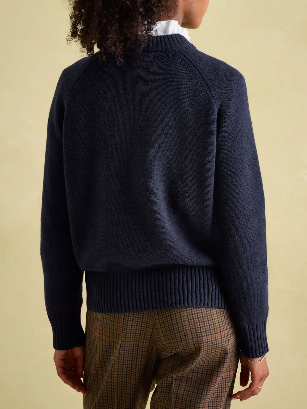 Dark Green Intarsia Fox Knit Jumper