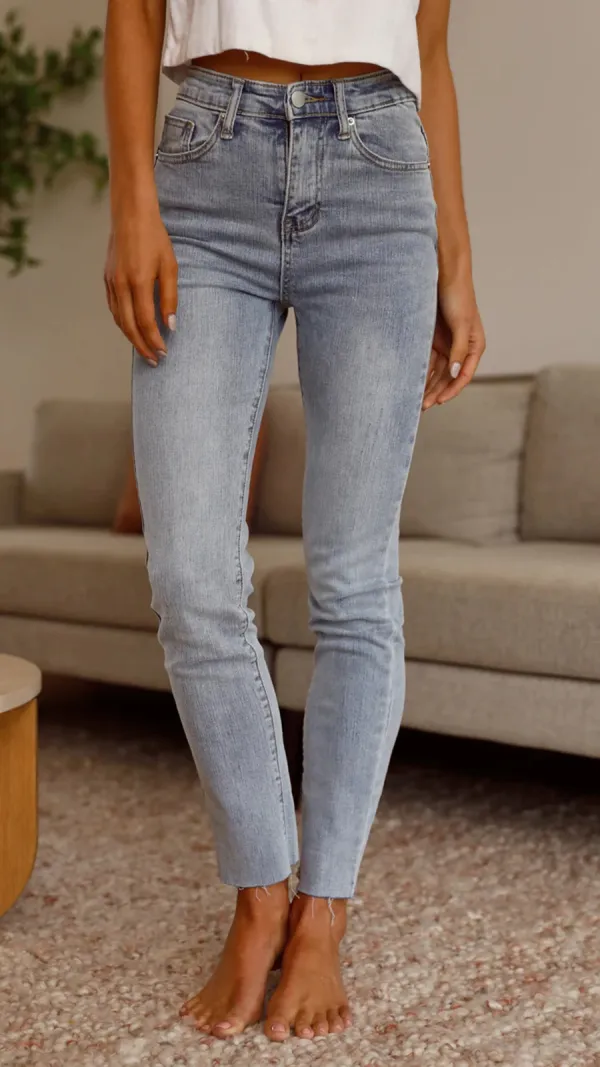Light-Colored Skinny Jeans