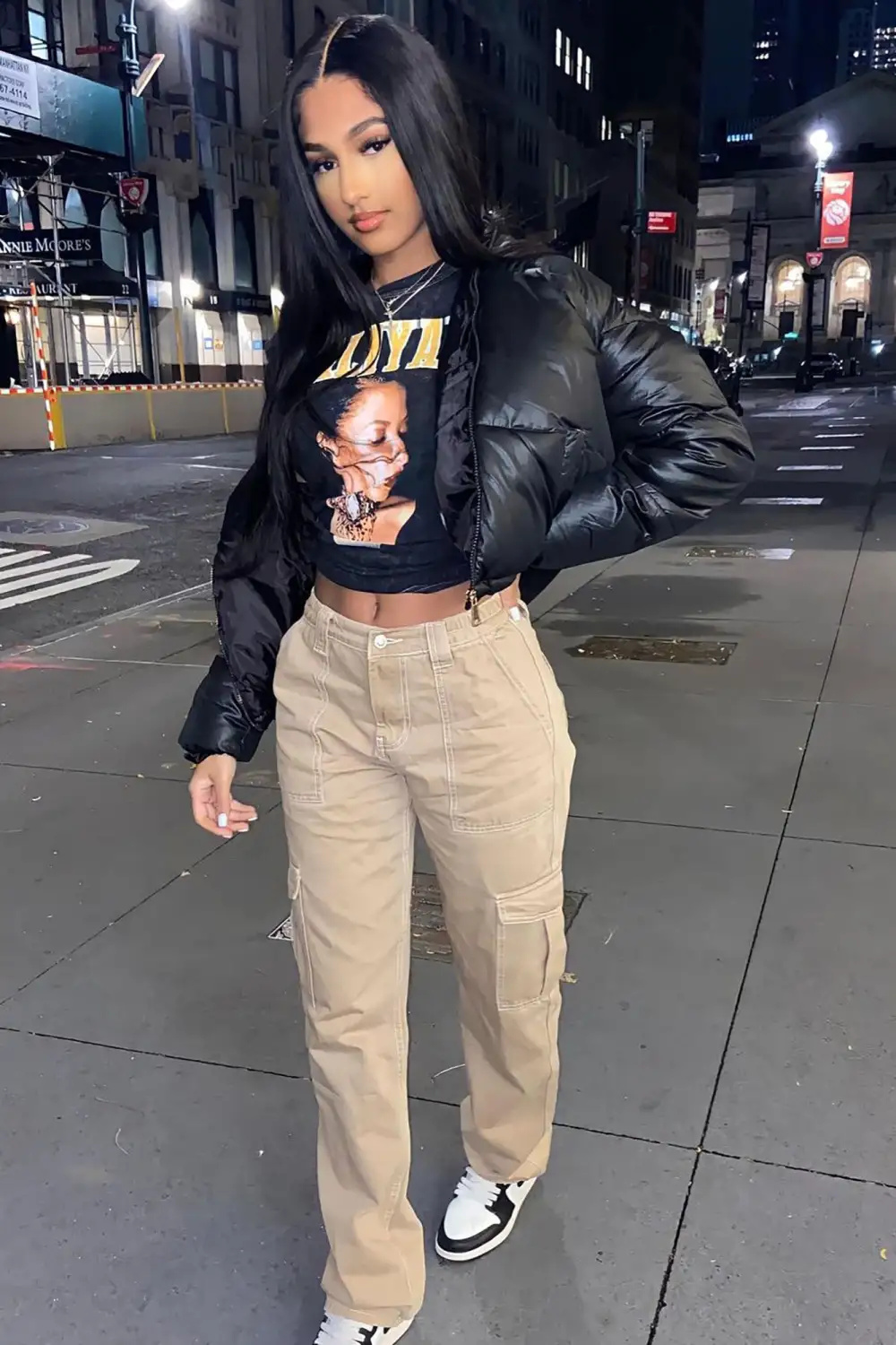 Don't Rain On My Puffer Jacket - Black