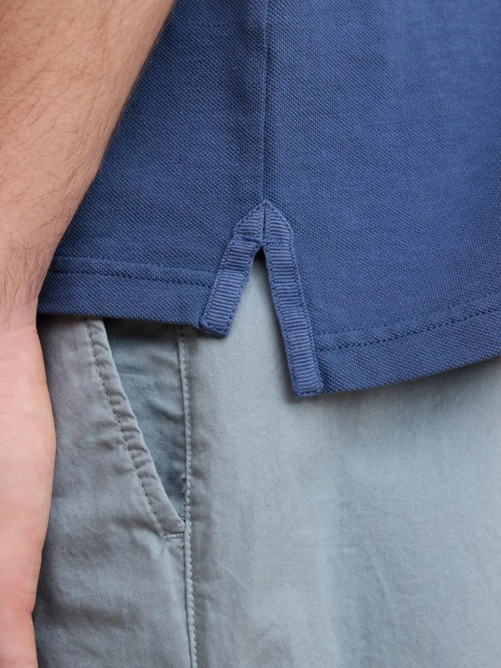 Comfortable Casual Breathable Soft Cobalt Blue Polo Shirt