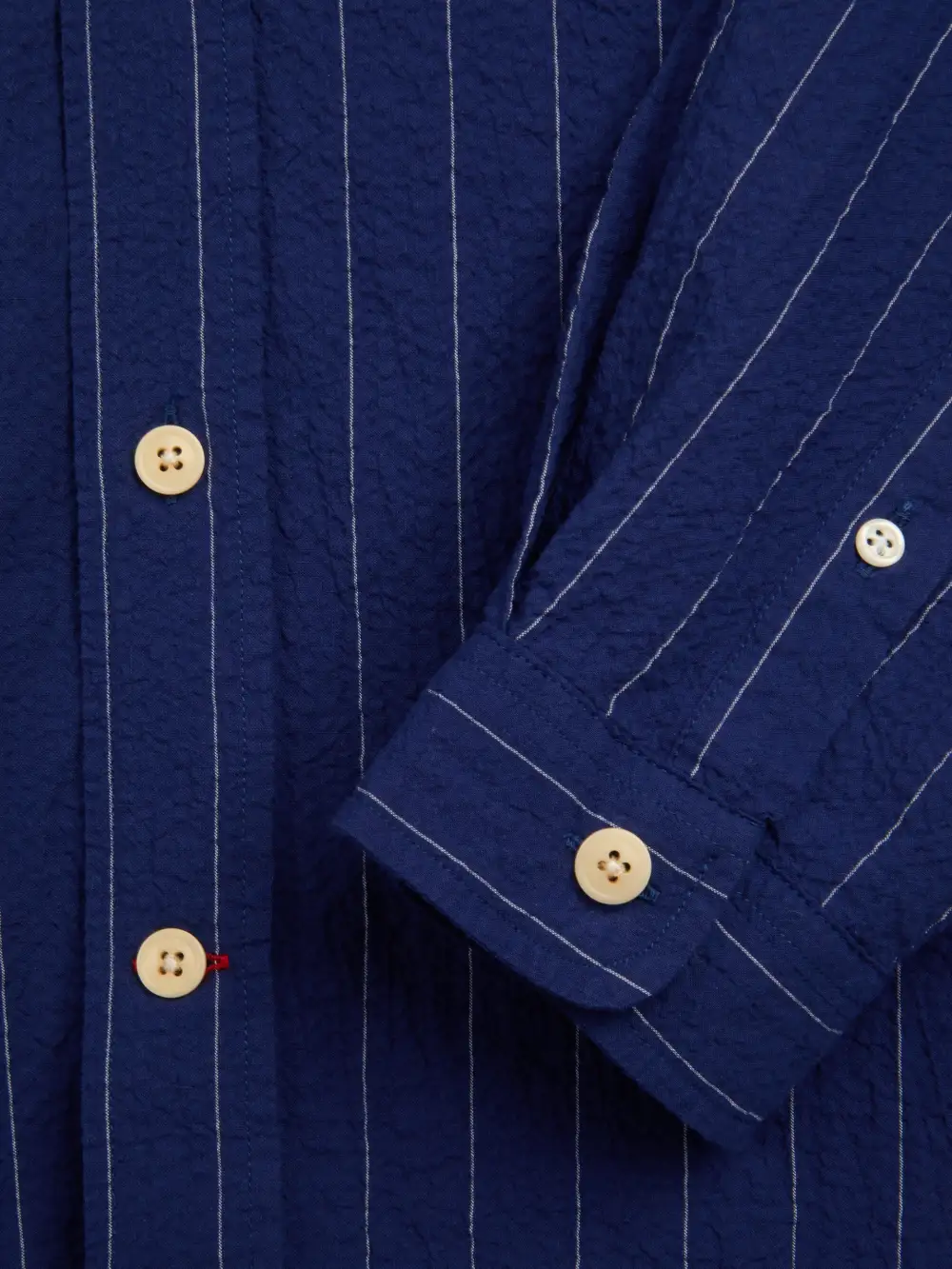 Patterson Blue Oversized Striped Cotton Shirt