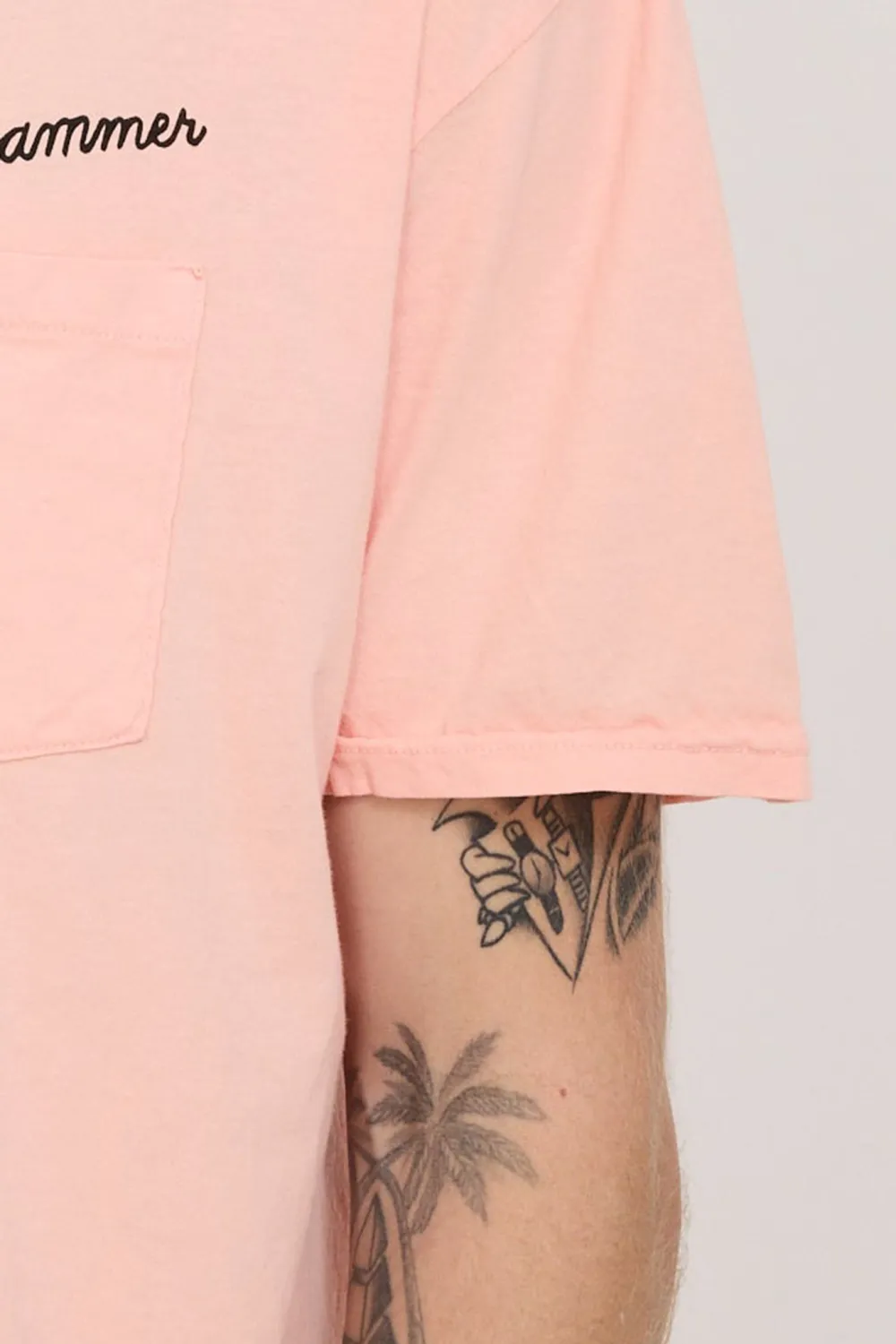 Pink Front Pocket T-Shirt