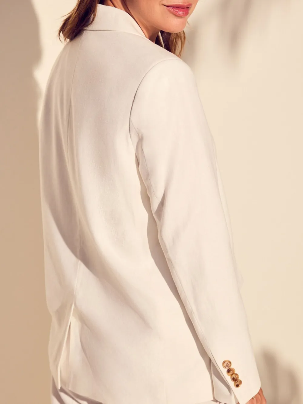 Linen White Suit Jacket