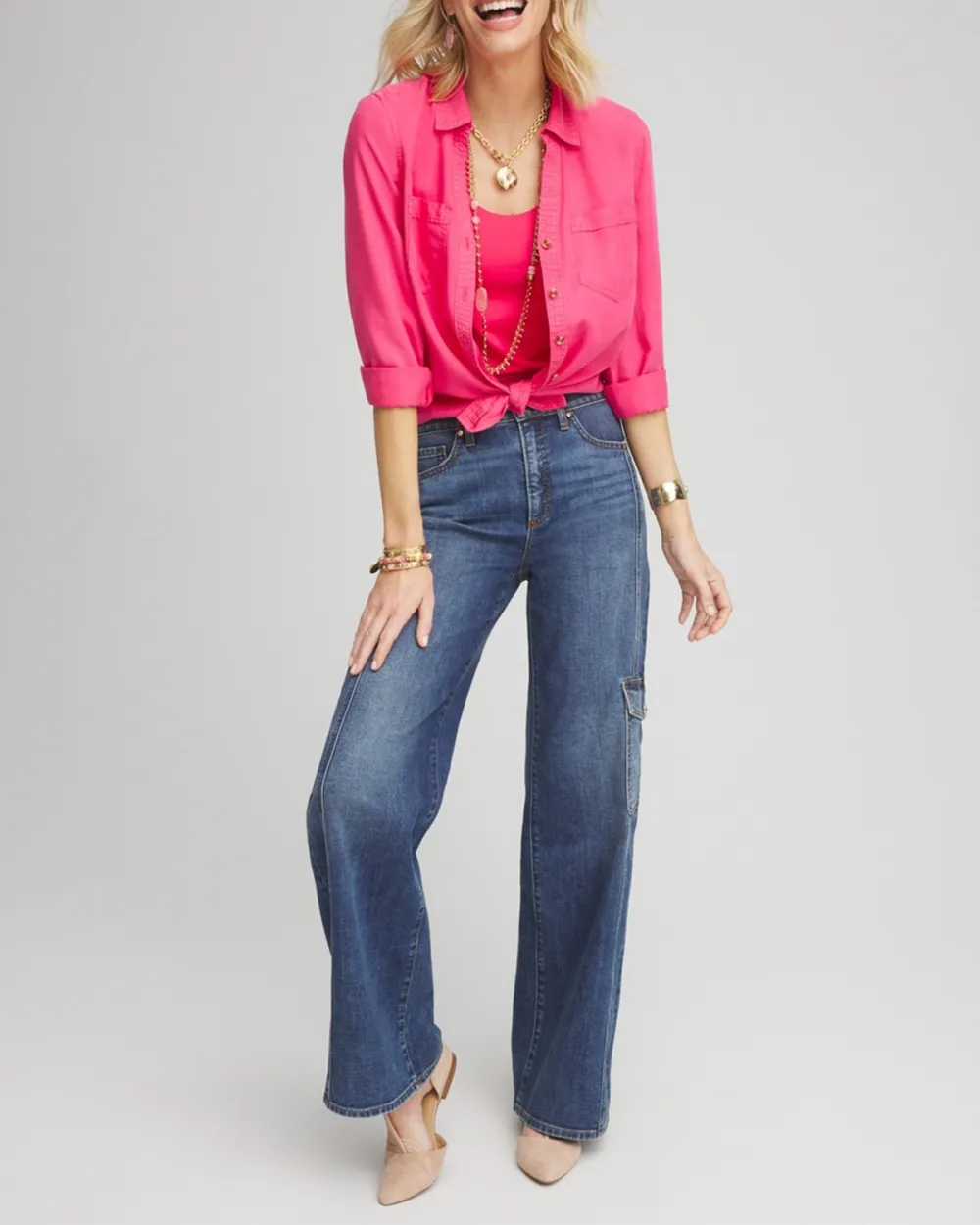 Double Pocket Button Up Shirt