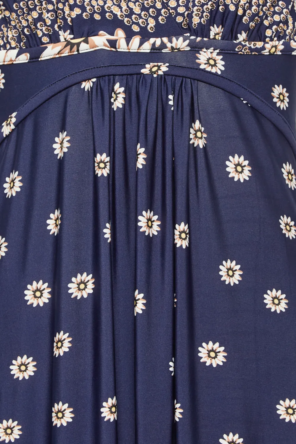 LTS Tall Navy Blue Daisy Print Maxi Dress