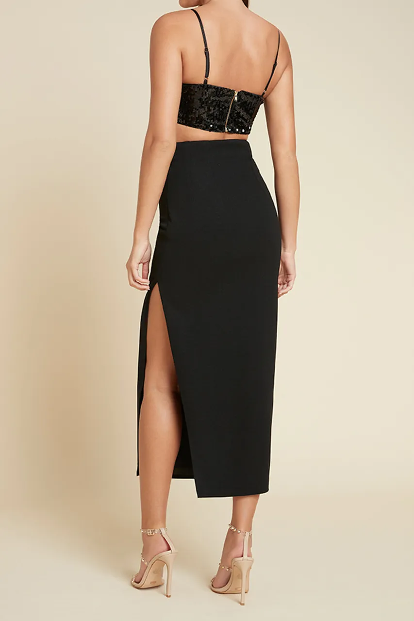 Sexy Super Short Sequined Camisole Top