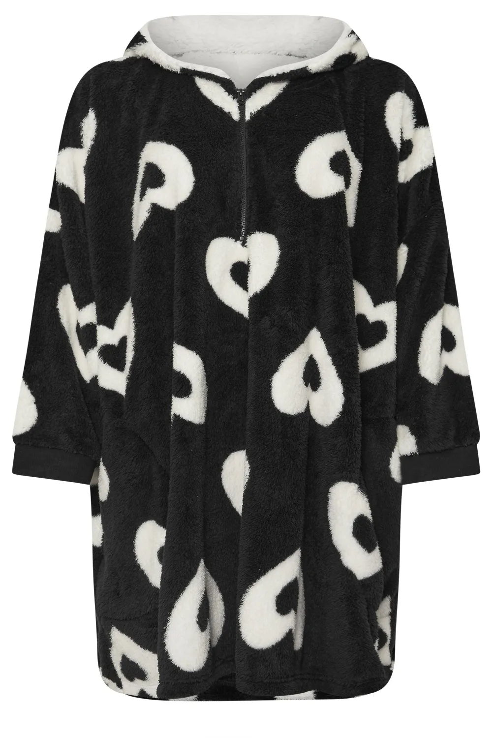 YOURS Curve Grey Moon & Star Oversized Blanket Hoodie