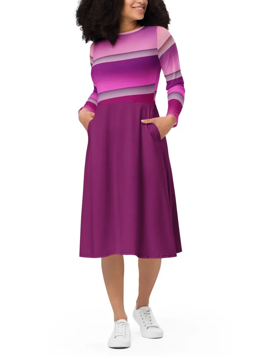 Color Block Casual Dress