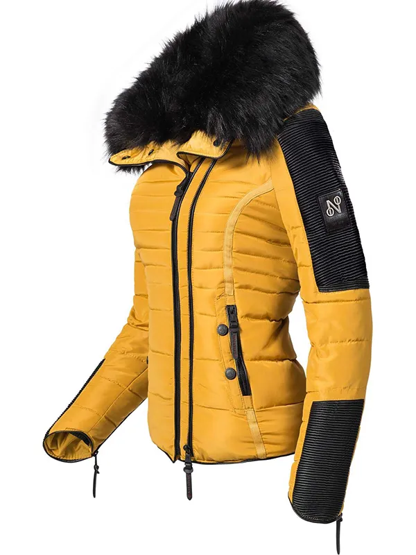 Ladies hooded warm winter jacket