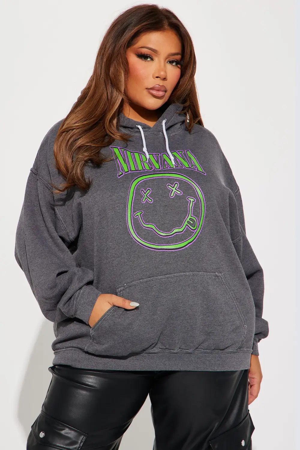 Come As You Are Nirvana Hoodie - Charcoal