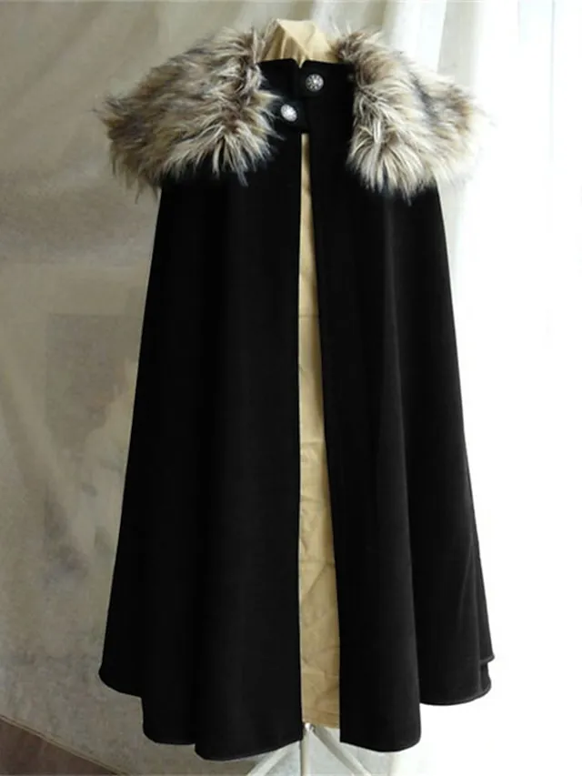 Women's Coat Cloak / Capes Street Daily Going out Fall Winter Long Coat Regular Fit Warm Breathable Casual Jacket Long Sleeve Solid Color Fur Trim Black Navy Blue Blue