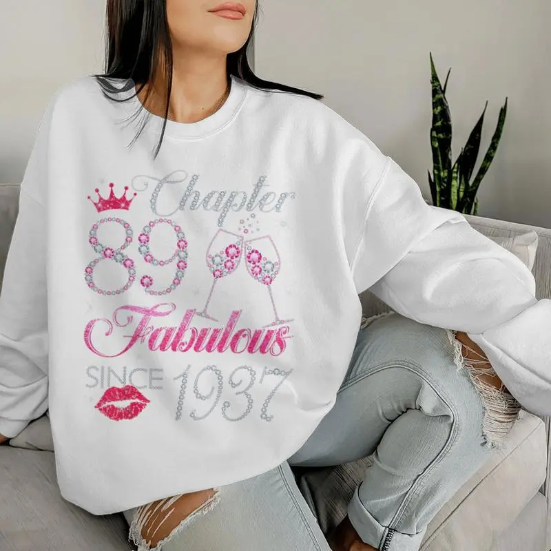 Chapter 89 Fabulous Since 1937 89Th Birthday For Women Women Sweatshirt