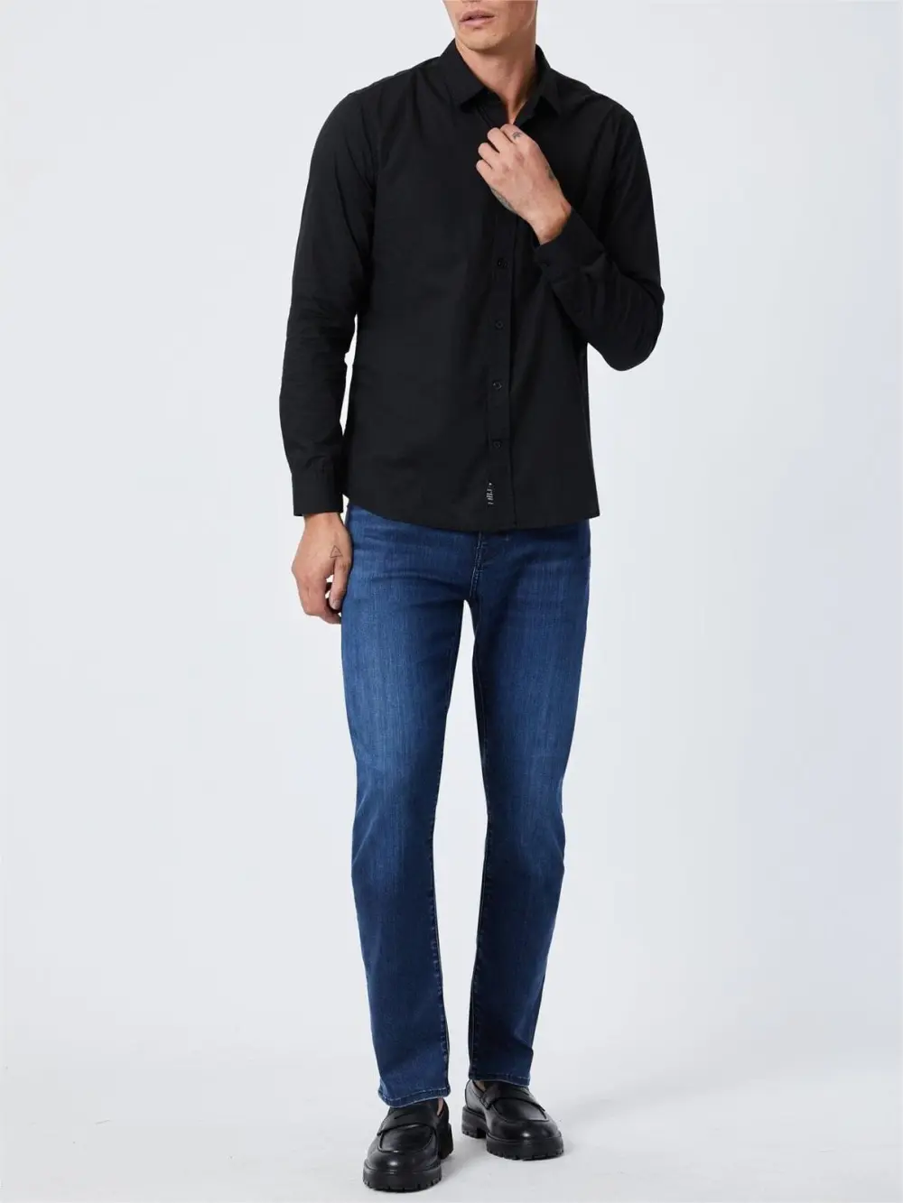 Black Regular - Fit Men's Shirt
