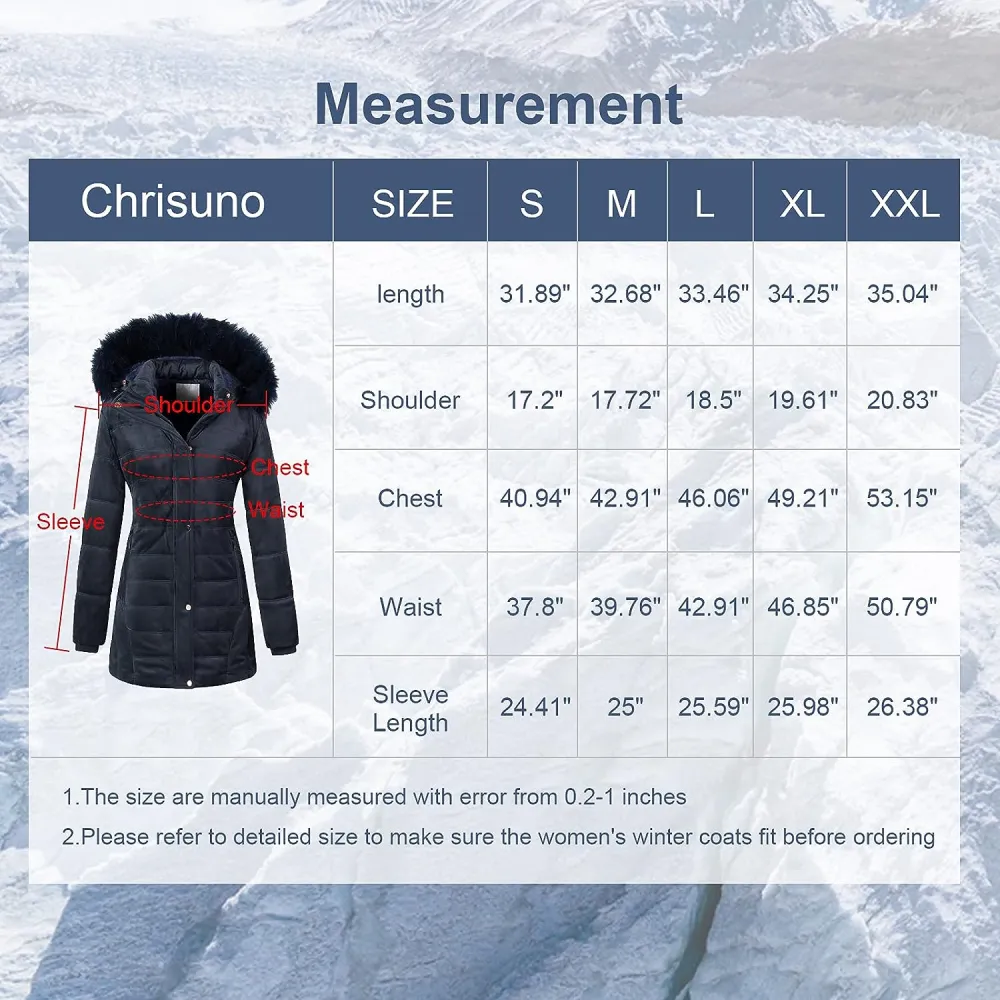 Women's Warm Winter Coat Velvet Puffer Jacket Quilted Faux Fur Hood