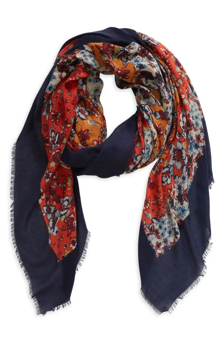 Floral Print Scarf