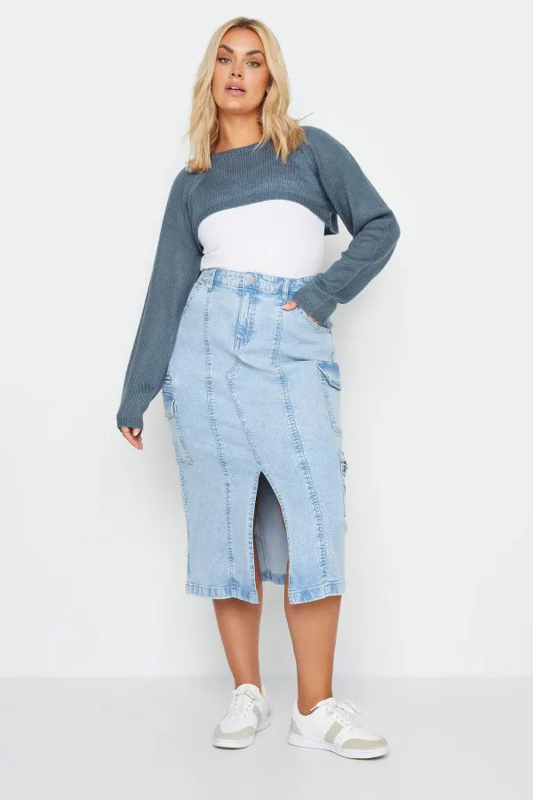 YOURS Curve Black Knitted Arm Warmer