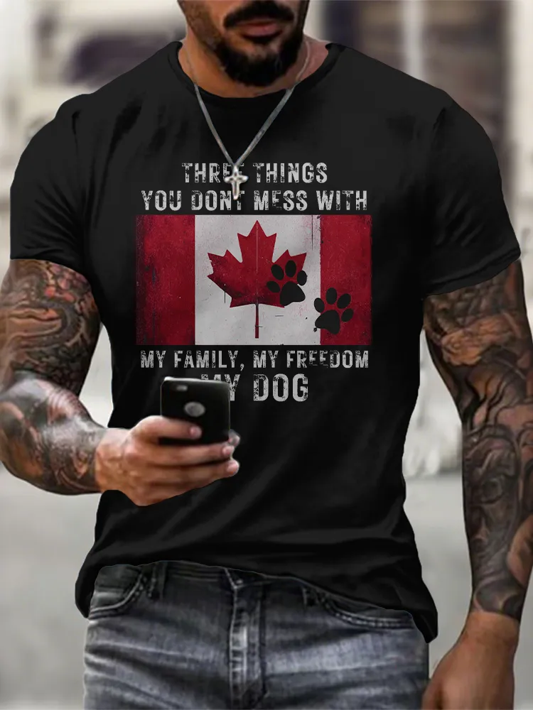 Men'S We Are Canada Strong We Will Never Yield To Tru.p T-Shirt