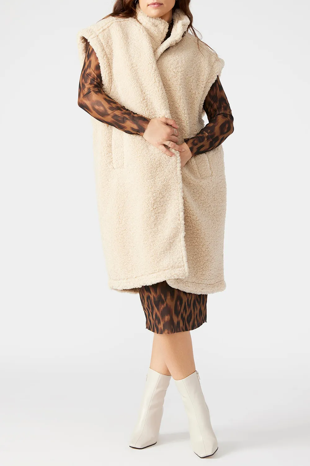 VEST LONG NATURAL JACKET