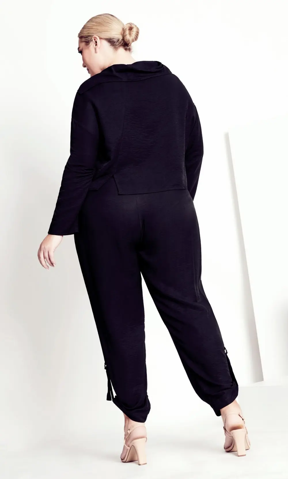 Evans Baptiste Black Cropped Jacket