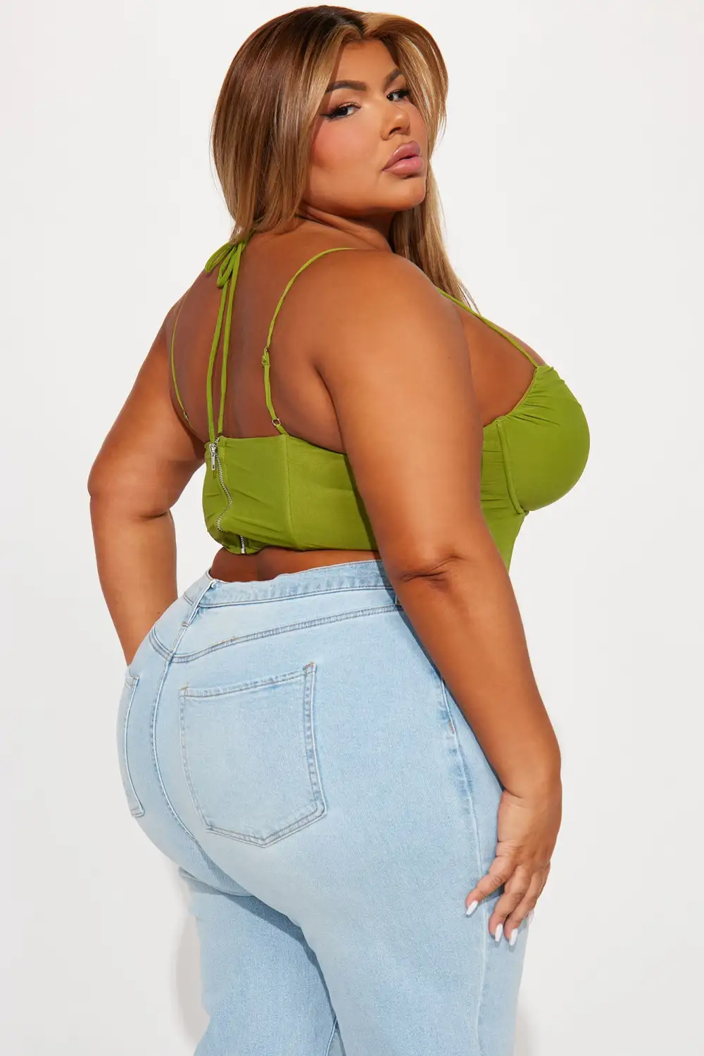 Mackenzie Mesh  Top - Green