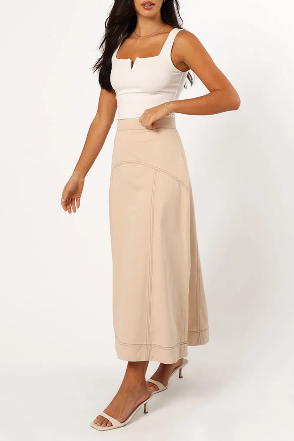 CASUAL MIDI FLOWY BOHEMIAN SKIRT