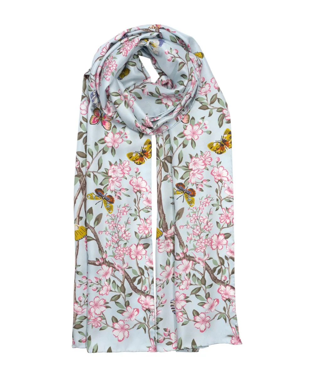 Spring Unfolding Casual Style Silk Oblong Scarf