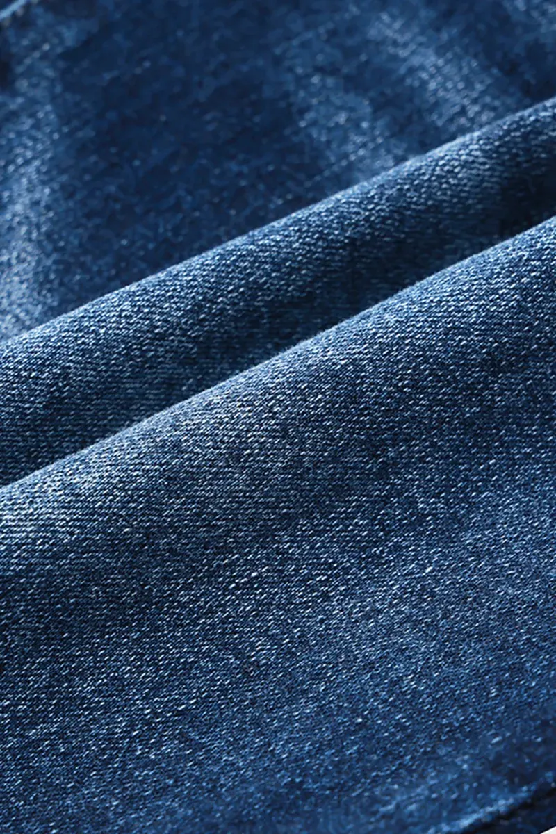 Pocket Detail Mid Rise Bootcut Jeans Without Belt