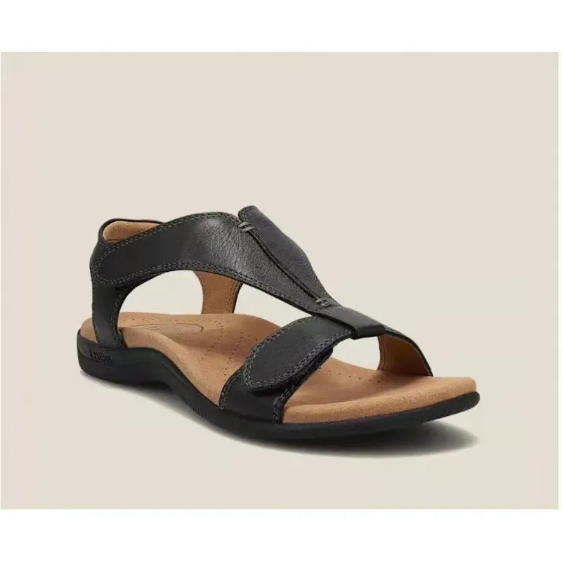 Women's Round Toe Velcro Beach Sandals