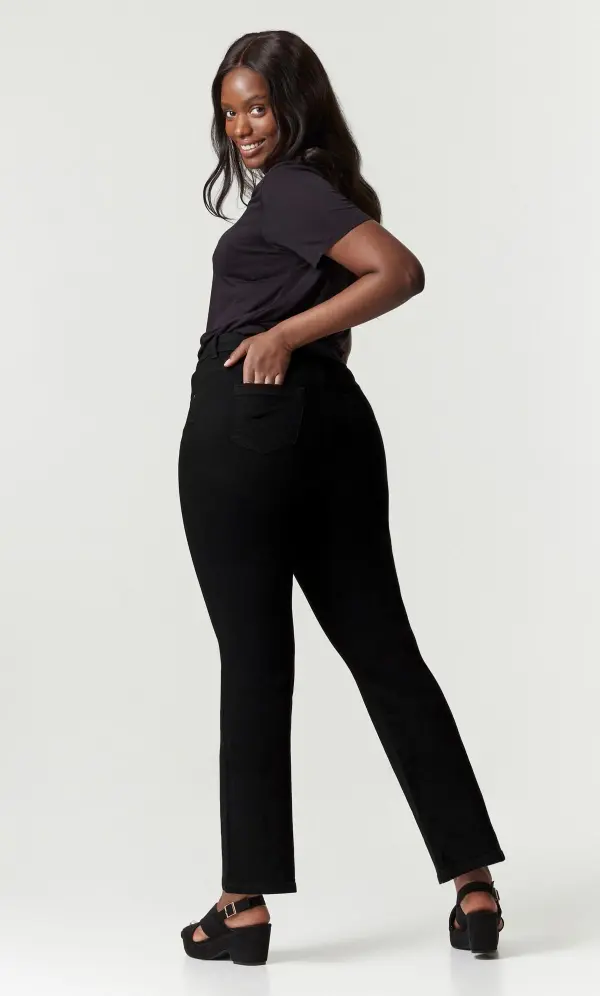 Evans Black Tall Mom Jeans