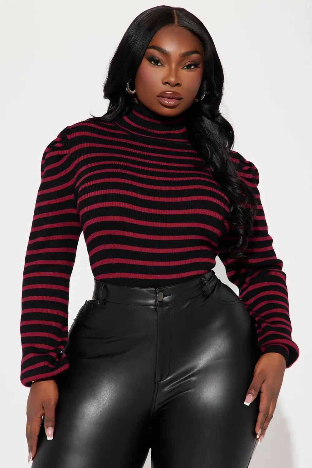 Toxic Touch Turtleneck Sweater - Black/combo