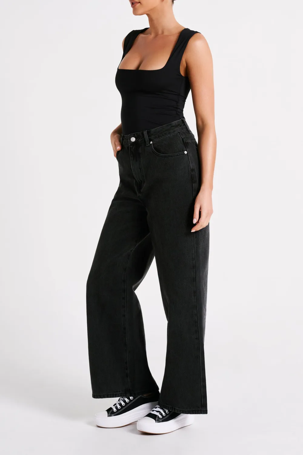 Recycled Nylon Long Line Top