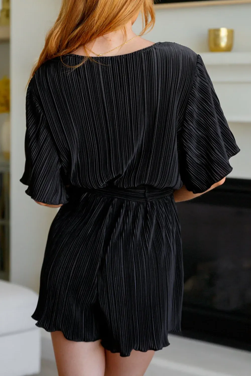 Loose Temperament Commuting  Black Jumpsuit