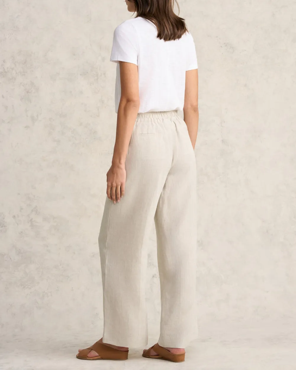 Wide Leg Linen Trousers