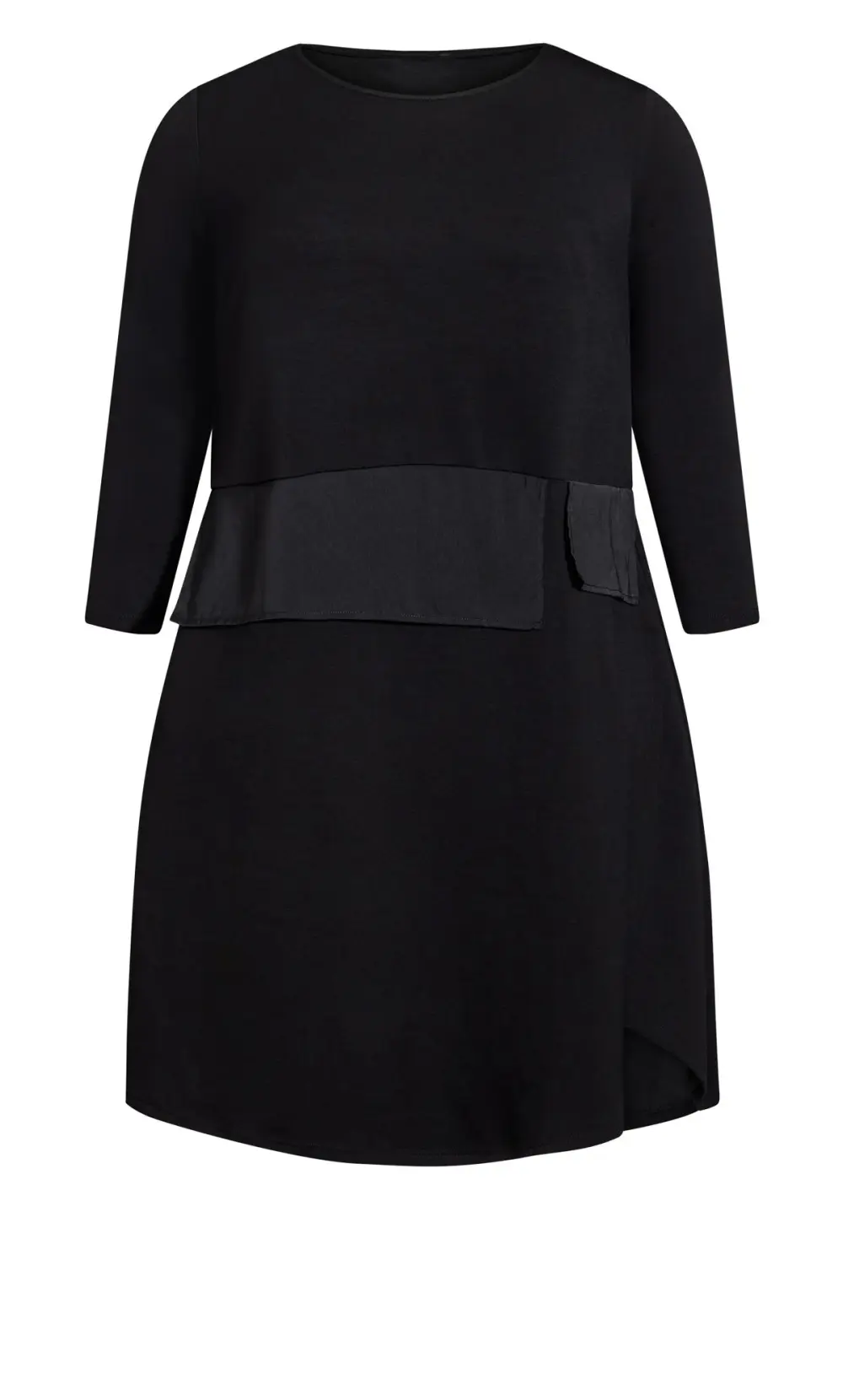 Evans Black 2 in 1 Shirt Dress