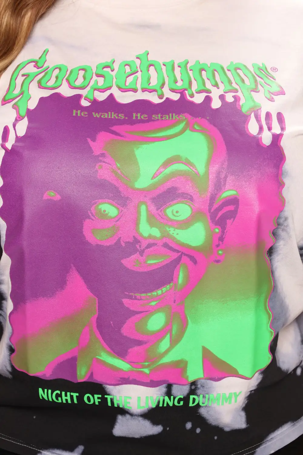 Goosebumps Dummy Washed Tee - Black/combo