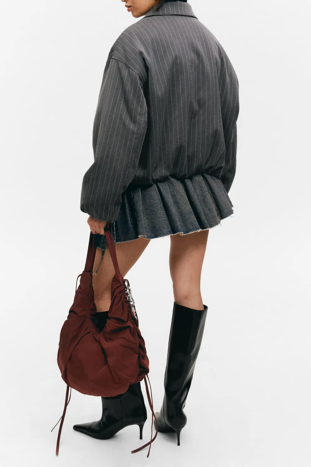 Striped Zip Up Jacket