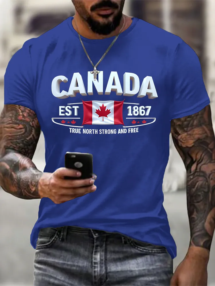 Men'S True North Strong And Free T-Shirt