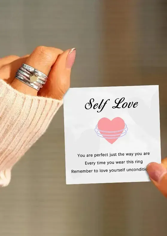 Heart Alloy Spinning Fidget Ring(⚡Clearance Sale)