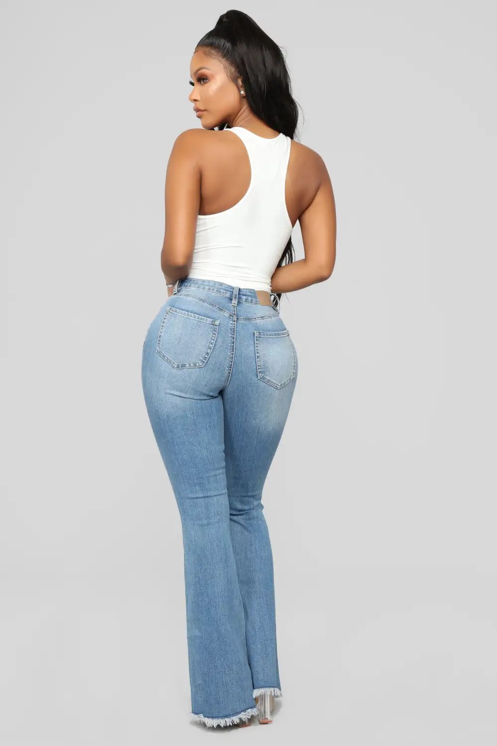 Davina Basic Tank Bodysuit - White