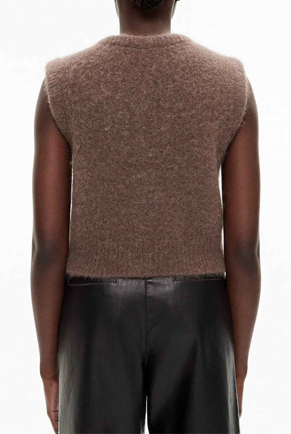 Fuzzy Knitted Fashionable Vest