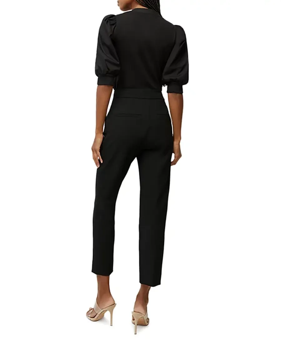 V-Neck Button Front Top