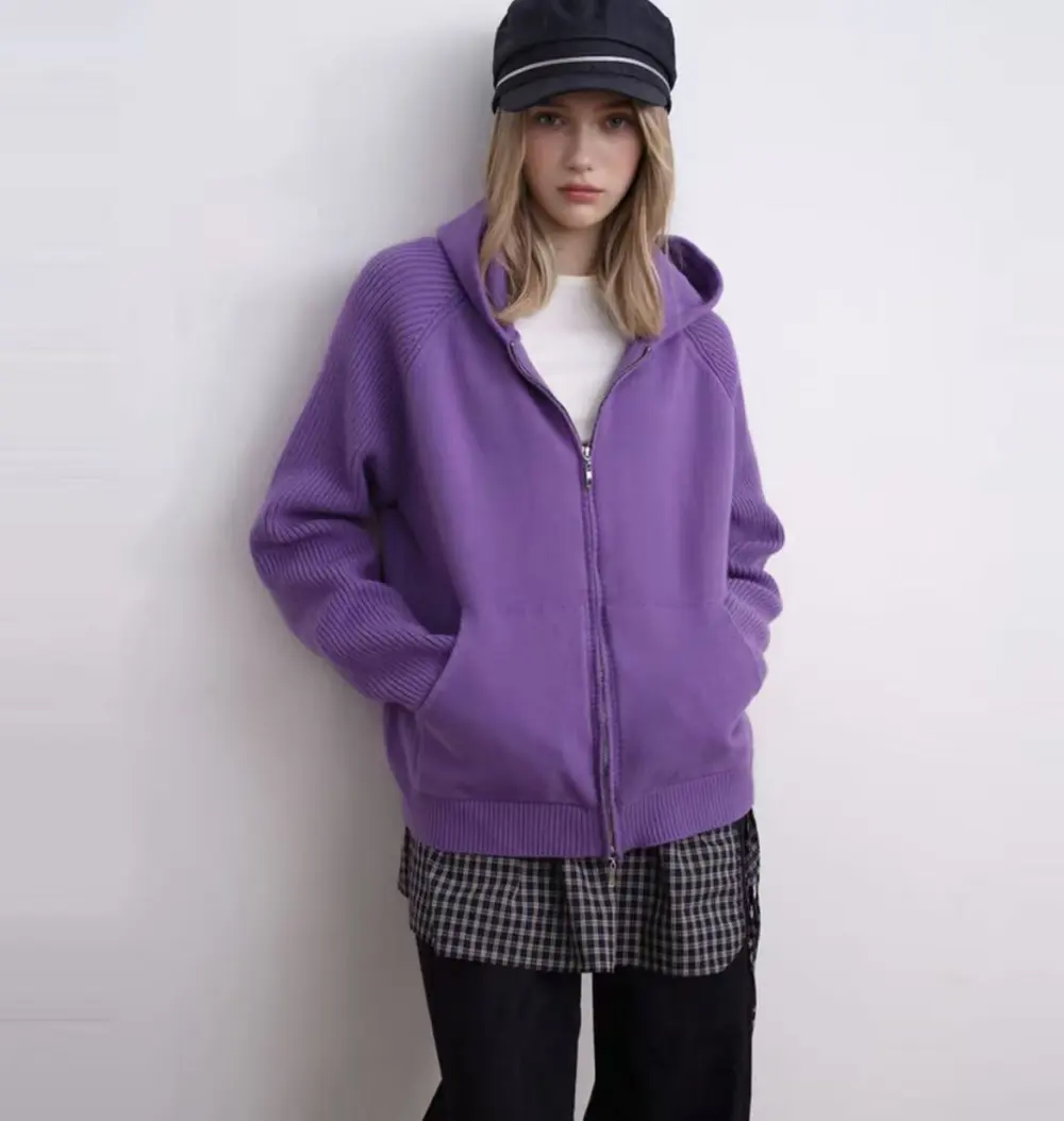 Multi-Color Anti-Pilling Loose And Simple Hooded Knitted Cardigan Sweater 2026, Fashionable, Trendy, Casual, Unisex, Versatile, And Preppy Style.