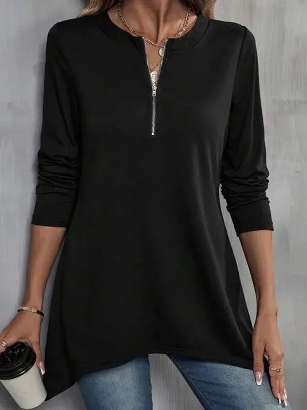 Crew Neck Plain Casual T-Shirt