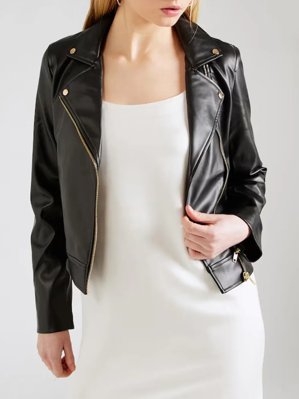 Black Casual Style Between-Season Jacket