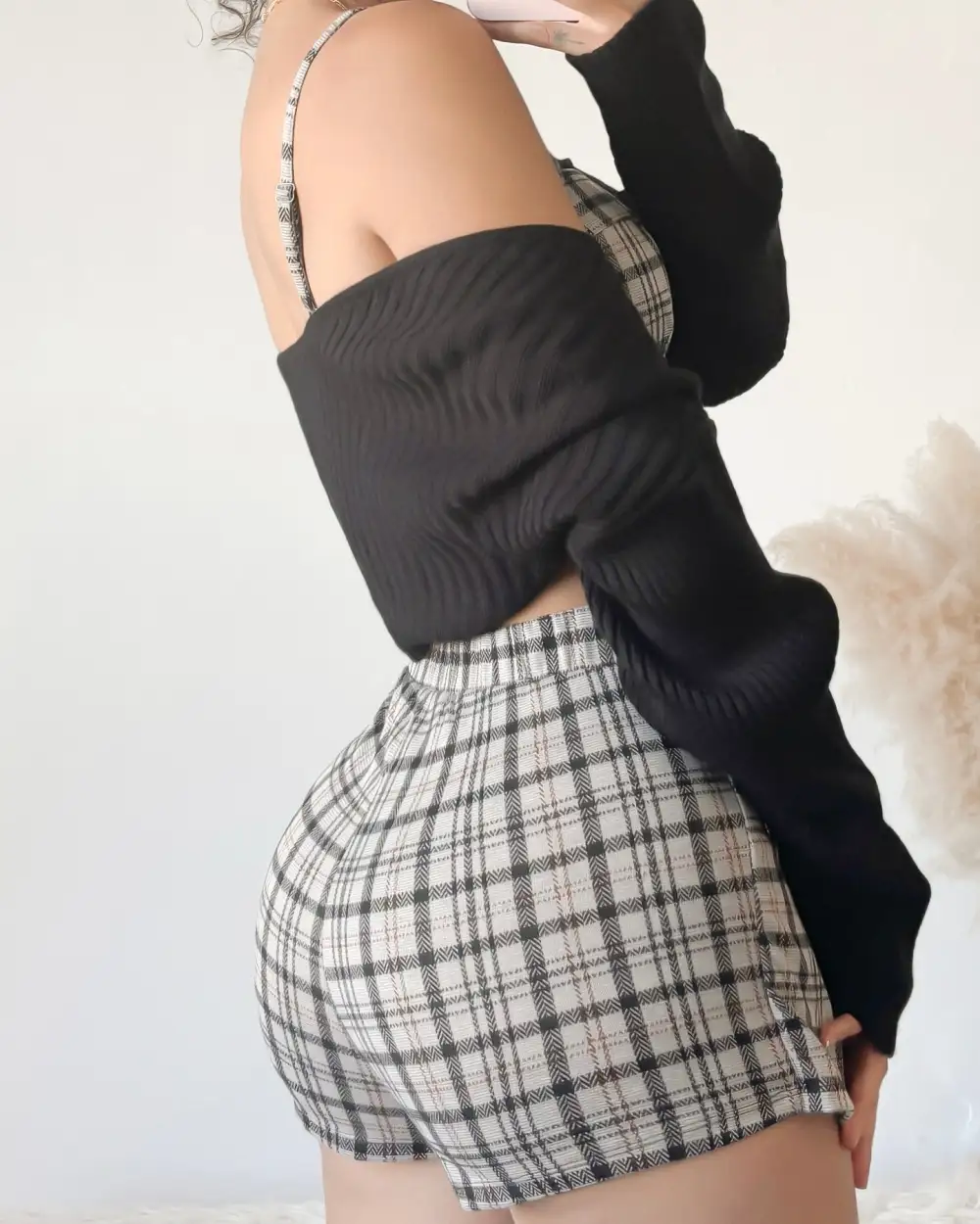 PARIS TWO PIECE PLAID SET