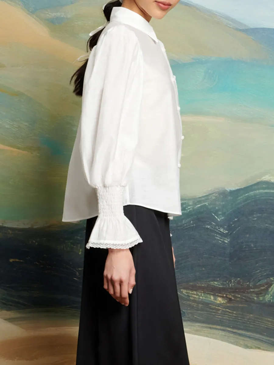 Casual Regular Hearts Blouse