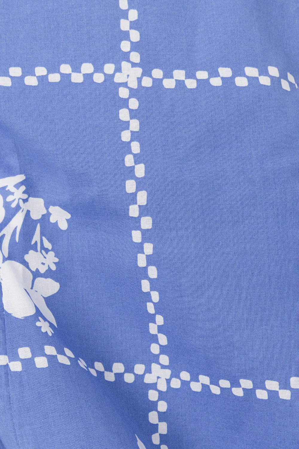 Strapless Checkered Floral Print Mini Dress