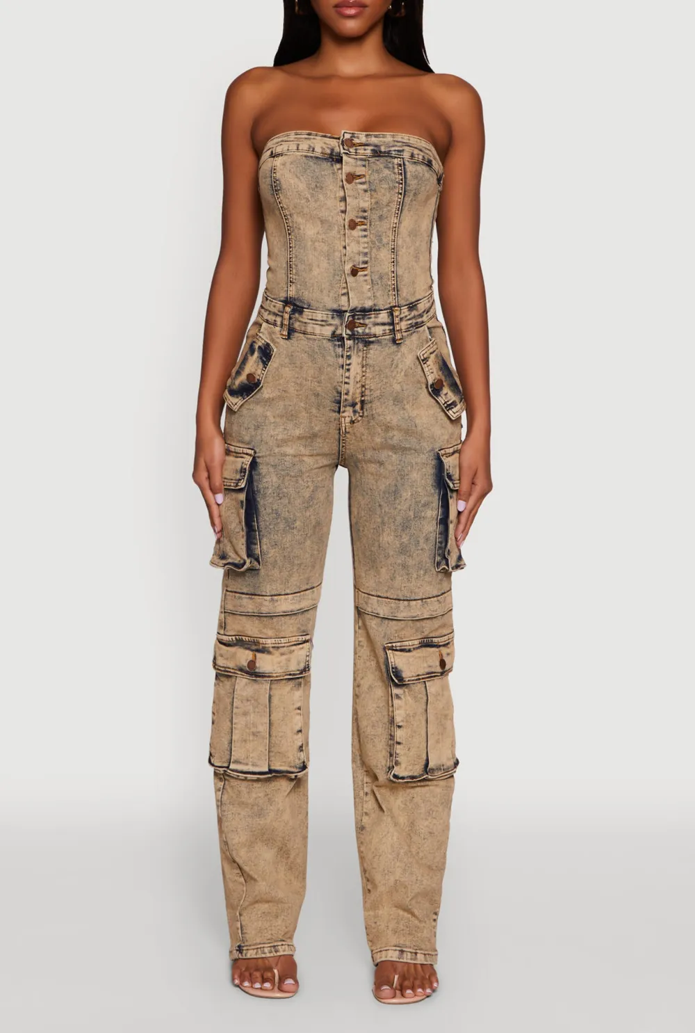 Cowboy Strapless Jumpsuit